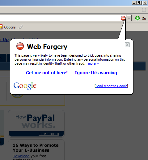 Firefox Phishing Detection. Bravo!