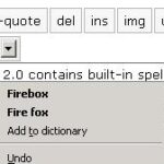 Firefox 2.0 Spell Checker in Action