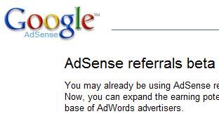 AdSense referrals beta