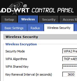 DD-WRT with WPA2
