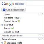 Lightweight Google Reader